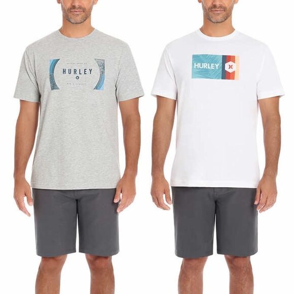 Hurley Men's Graphic Tee, 2-pack - Picture 1 of 4